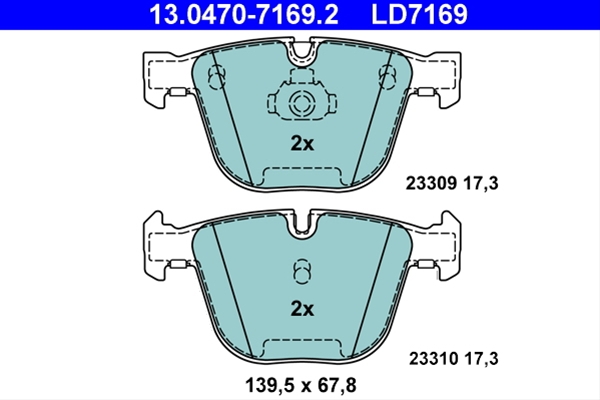Imagine pentru produsul „SET PLACUTE FRANA ATE CERAMIC"