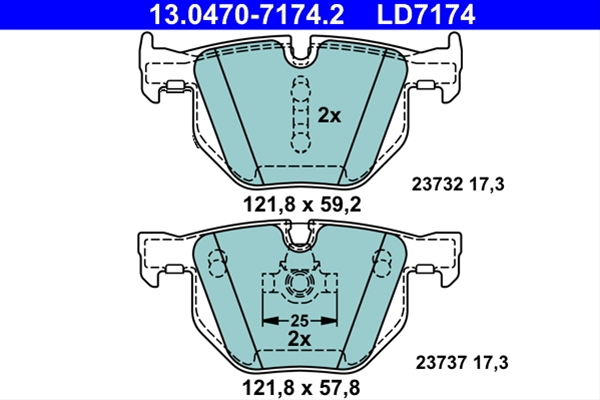 Imagine pentru produsul „SET PLACUTE FRANA ATE CERAMIC"
