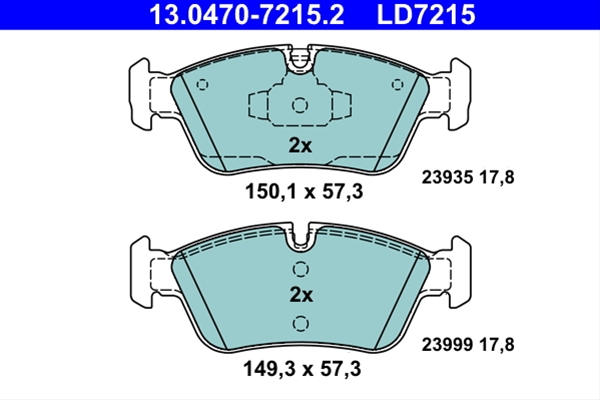Imagine pentru produsul „SET PLACUTE FRANA - ATE CERAMIC"