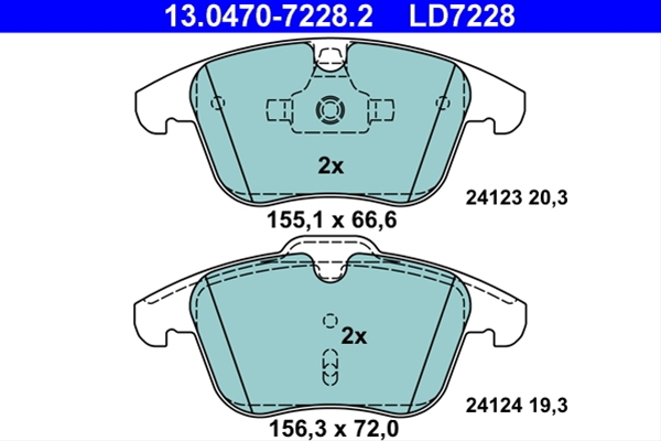Imagine pentru produsul „SET PLACUTE FRANA ATE CERAMIC"