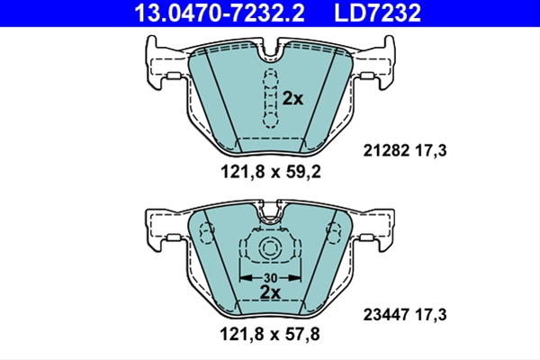 Imagine pentru produsul „SET PLACUTE FRANA ATE CERAMIC"