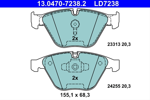 Imagine pentru produsul „SET PLACUTE FRANA ATE CERAMIC"