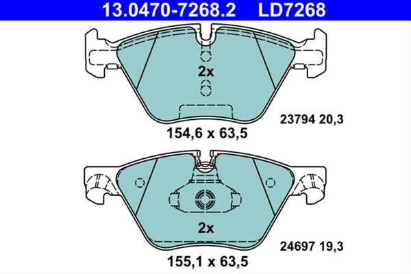 Imagine pentru produsul „SET PLACUTE FRANA ATE CERAMIC"