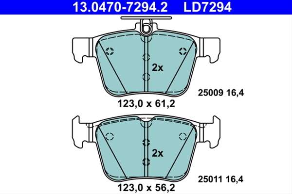 Imagine pentru produsul „SET PLACUTE FRANA ATE CERAMIC"