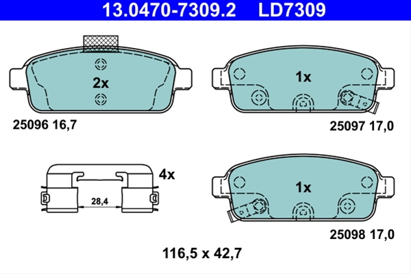 Imagine pentru produsul „SET PLACUTE FRANA CERAMIC"