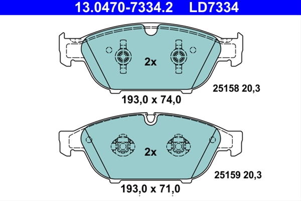 Imagine pentru produsul „SET PLACUTE FRANA ATE CERAMIC"