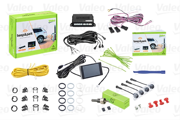 SET 4 SENZORI PARCARE CU AVERTIZARE SONORA+DISPLAY LCD COMPATIBIL CARLIG REMORCARE