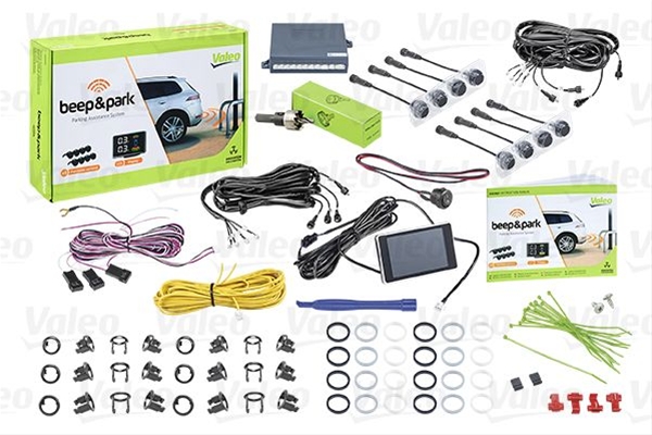 PARKTRONIC FATA/SPATE 8 SENZORI AVERTIZARE SONORA+DISPLAY LCD COMPATIBIL CARLIG