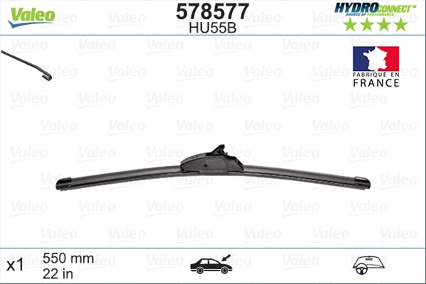 STERGATOR HYDROCONNECT MULTICLIP CU SPOILER ASIMETRIC HU55B(1X550MM)