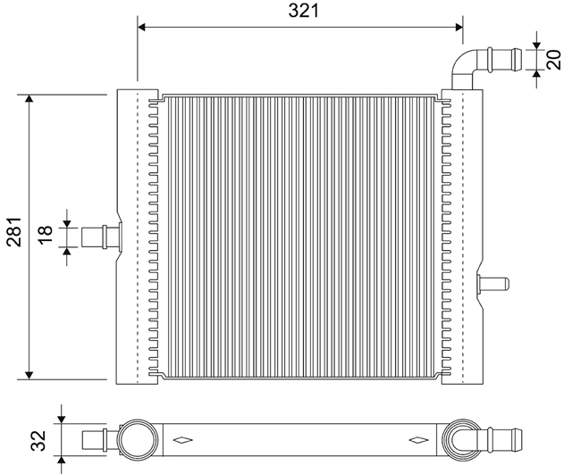 RADIATOR RACIRE MOTOR VALEO CSNBB