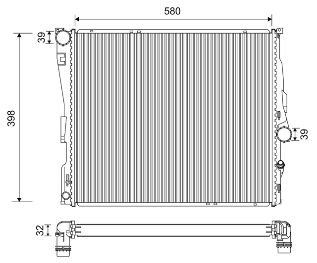 Imagine pentru produsul „RADIATOR RACIRE MOTOR"