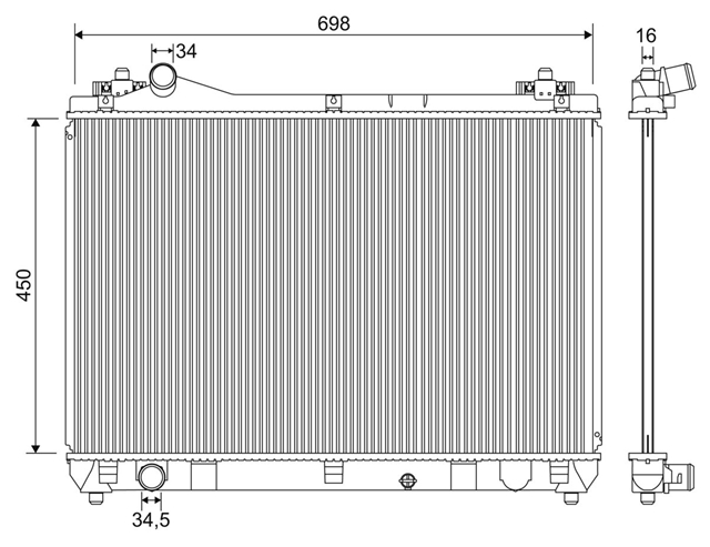 Imagine pentru produsul „RADIATOR RACIRE MOTOR SE25"