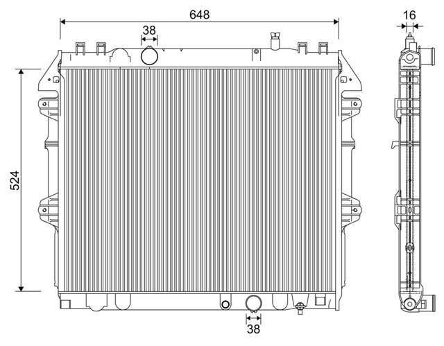 RADIATOR RACIRE MOTOR SE25