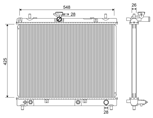 Imagine pentru produsul „RADIATOR RACIRE MOTOR SE25"
