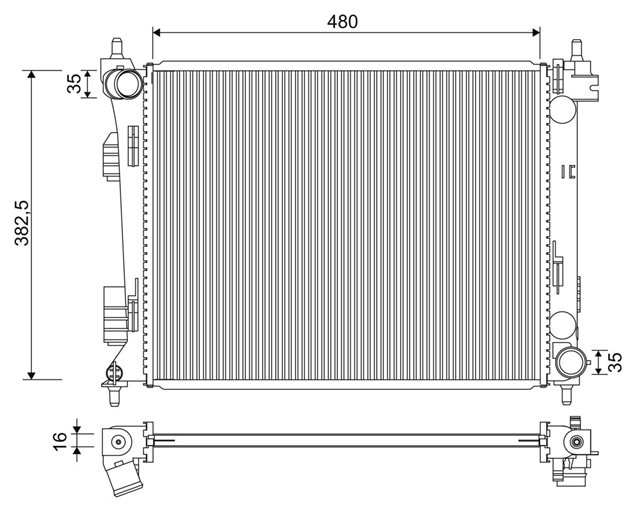 RADIATOR RACIRE MOTOR SE25