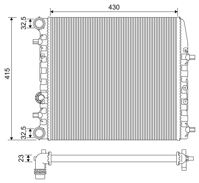 Imagine pentru produsul „RADIATOR, RACIRE MOTOR"