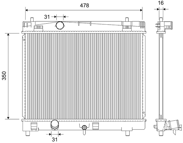 Imagine pentru produsul „RADIATOR, RACIRE MOTOR"