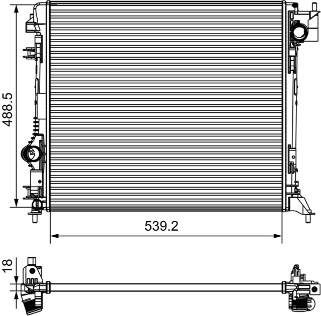 Imagine pentru produsul „RADIATOR, RACIRE MOTOR"