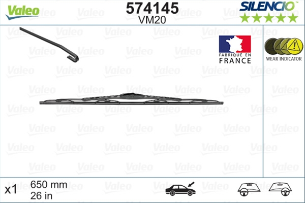 SILENCIO WIPER PERFORMANCE VM20 X1
