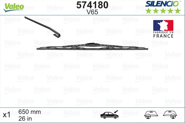 Imagine pentru produsul „STERGATOR SILENCIO V65 1X650MM"