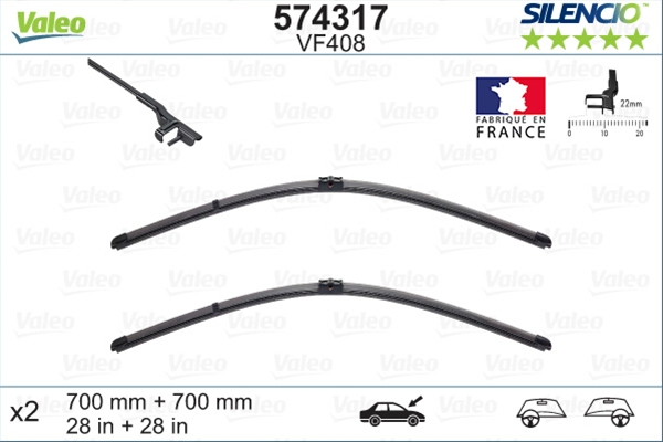 SILENCIO WIPER FB OE VF408 KIT
