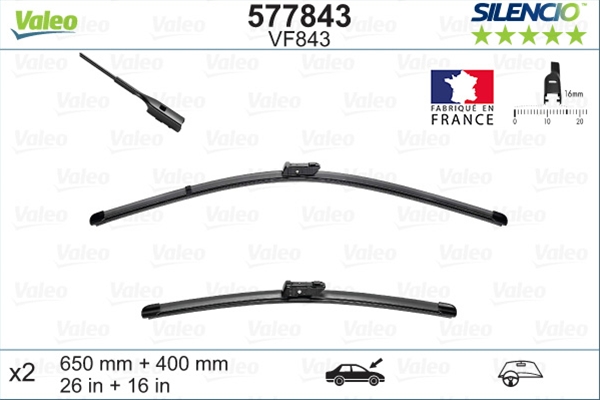 SILENCIO WIPER FB OE VF843 KIT