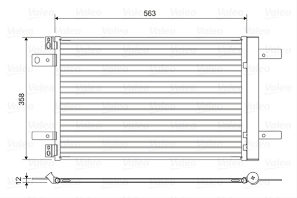 CONDENSATOR A/C SE25