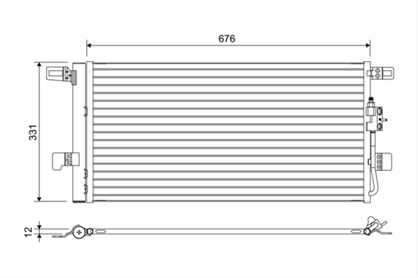 CONDENSATOR A/C SE25