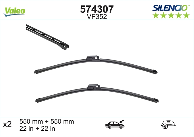 SILENCIO WIPER FB OE VF352 KIT