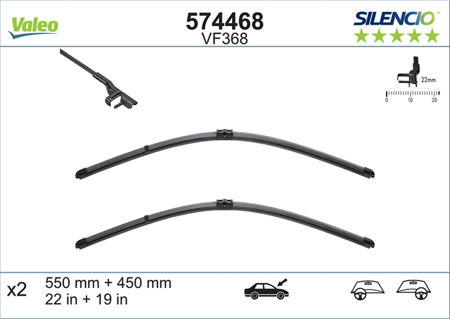SILENCIO WIPER FB OE VF368 KIT