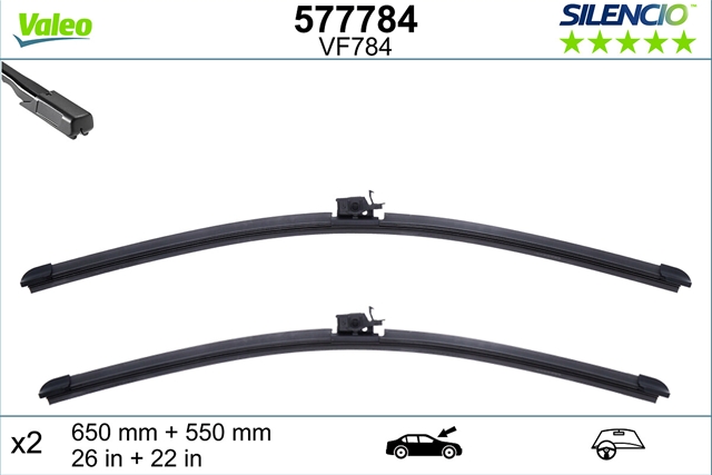 SILENCIO FLAT BLADE SET