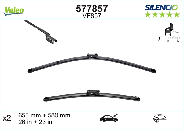 SILENCIO WIPER FB OE VF857 KIT