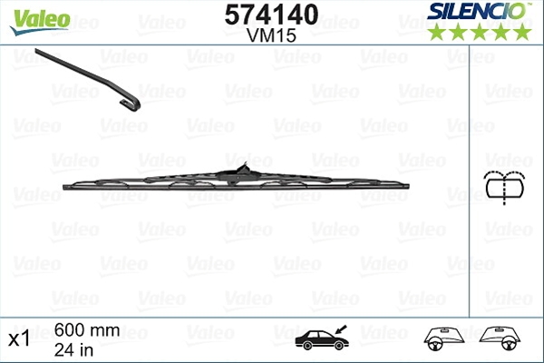 SILENCIO WIPER PERFORMANCE VM15 X1