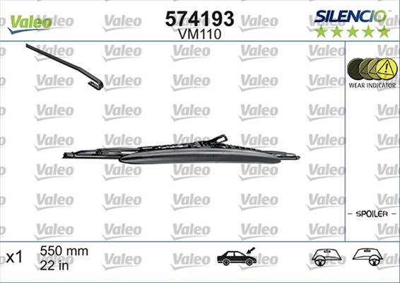 STERGATOR SI SPOILER SILENCIO CARDBOARD(VM110  1X550MM)