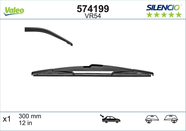SILENCIO WIPER REAR VR54 X1