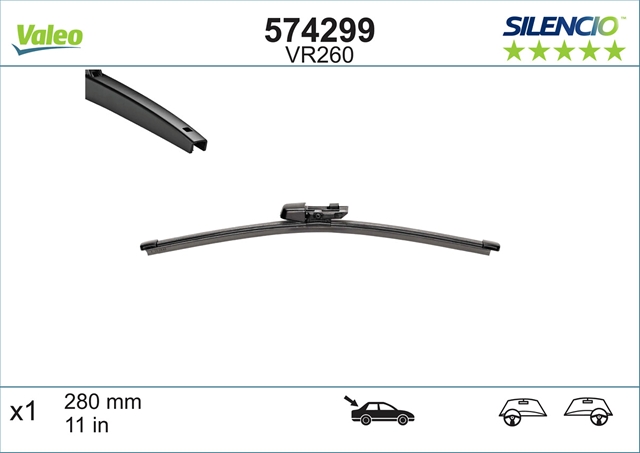 SILENCIO WIPER REAR VR260