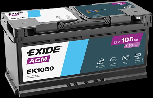 BATERIE EXIDE AGM 106AH 950A 392X 175X190 +DR