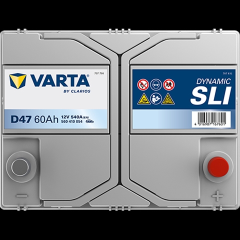 Imagine pentru produsul „ACUMULATOR VARTA AUTOMOTIVESLI 12V 60AH 540A D47 232X173X225 + DR"