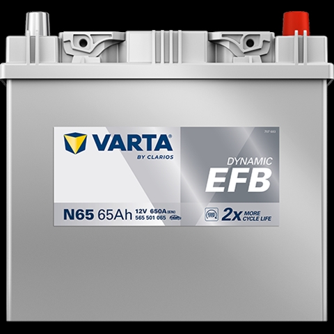 Imagine pentru produsul „ACUMULATOR VARTA AUTOMOTIVEEFB 12V 65AH 650A N65 232X173X225 + DR"