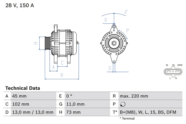 ALTERNATOR 8447 (ALTERNATOARE)