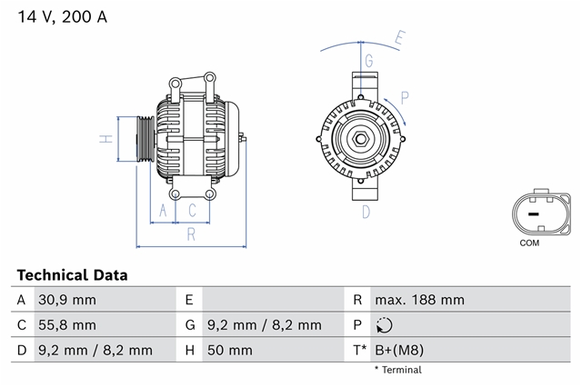 Imagine pentru produsul „ALTERNATOR BOSCH CU PIESA LA SCHIMB"