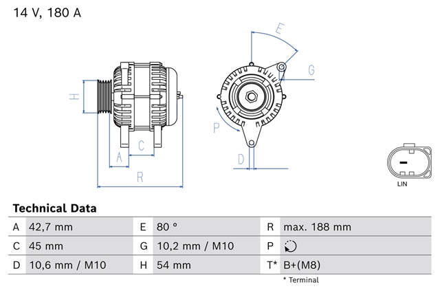 ALTERNATOR BOSCH CU PIESA LA SCHIMB