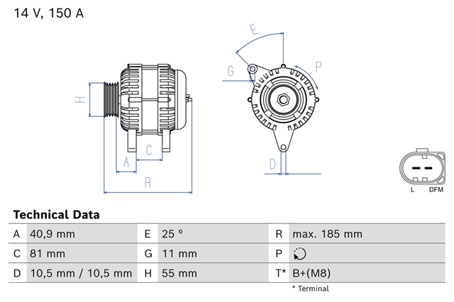 ALTERNATOR BOSCH CU PIESA LA SCHIMB
