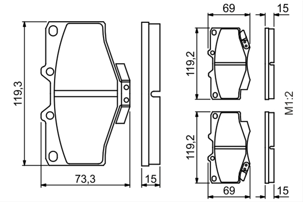 Imagine pentru produsul „SET PLACUTE FRANA,FRANA DISC"