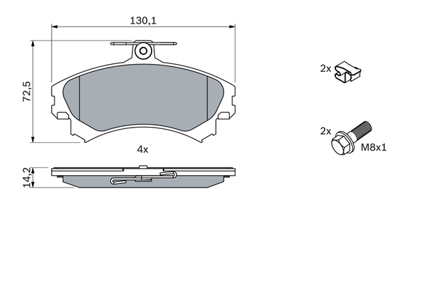Imagine pentru produsul „SET PLACUTE FRANA,FRANA DISC"