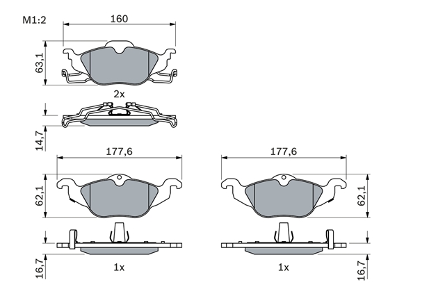 Imagine pentru produsul „SET PLACUTE FRANA,FRANA DISC"