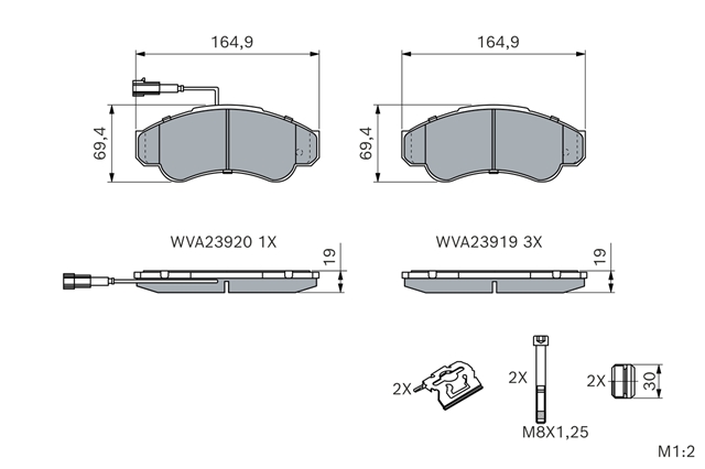 Imagine pentru produsul „SET PLACUTE FRANA,FRANA DISC"