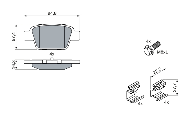 Imagine pentru produsul „SET PLACUTE FRANA,FRANA DISC"