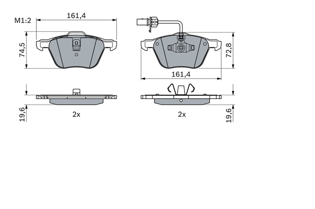 Imagine pentru produsul „SET PLACUTE FRANA,FRANA DISC"