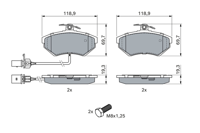 Imagine pentru produsul „SET PLACUTE FRANA,FRANA DISC"